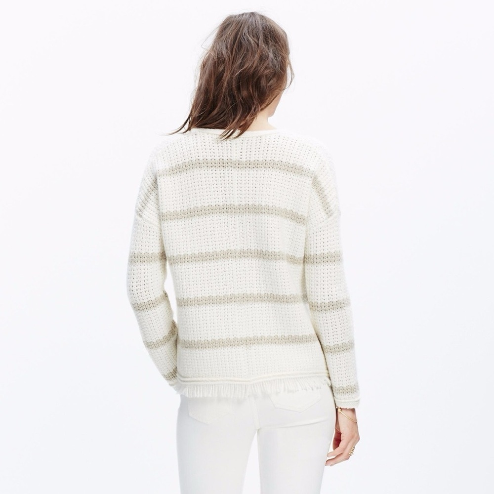 Madewell Striped Merino Wool/Alpaca Sweater - Picture 2 of 9
